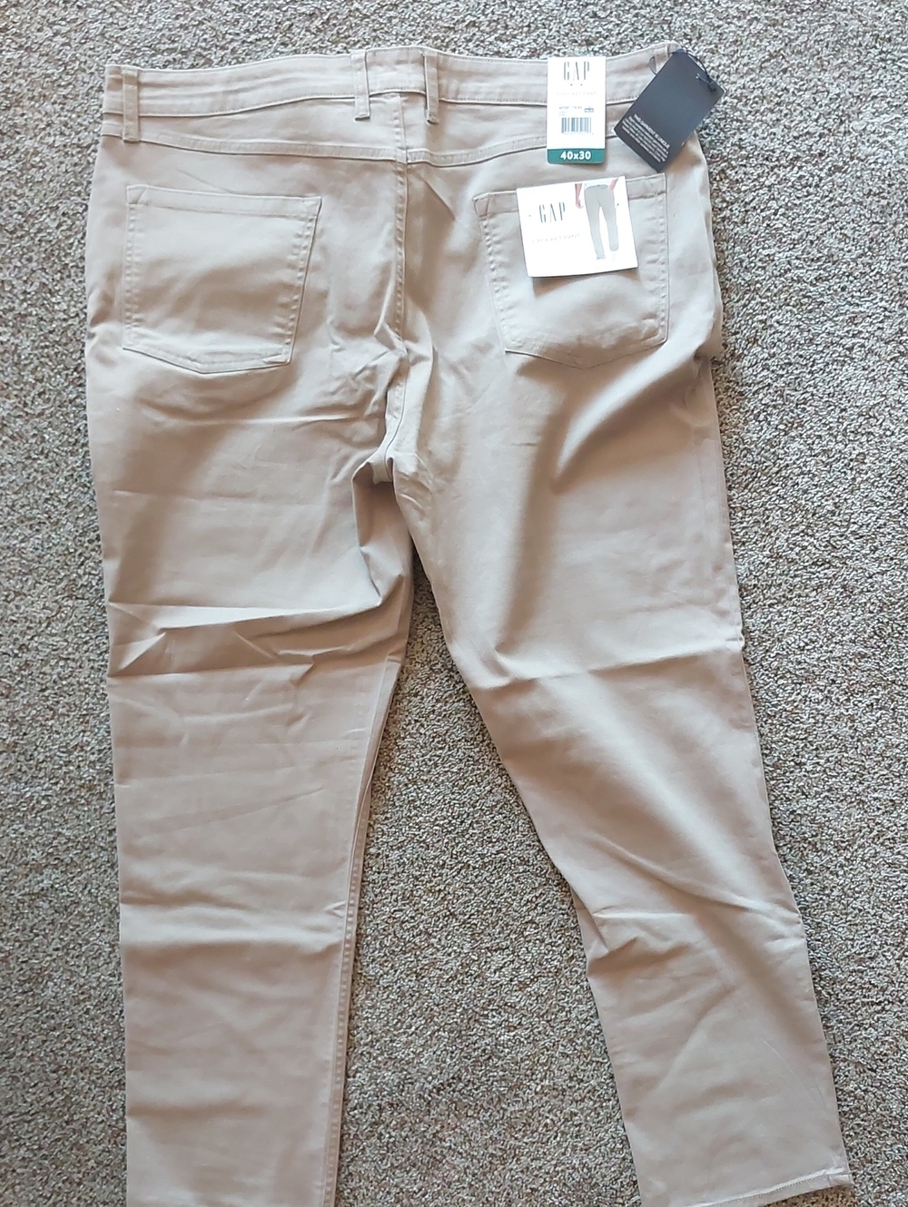 GAP High-Rise Skinny Jeans in Light Tan